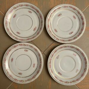 Heinrich & Co Bavarian China Saucer Set (4)
